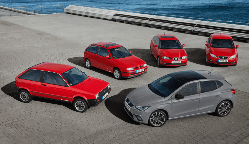 Seat Ibiza en generaciones